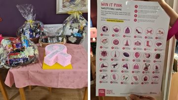Manchester care home support Breast Cancer Awareness Day